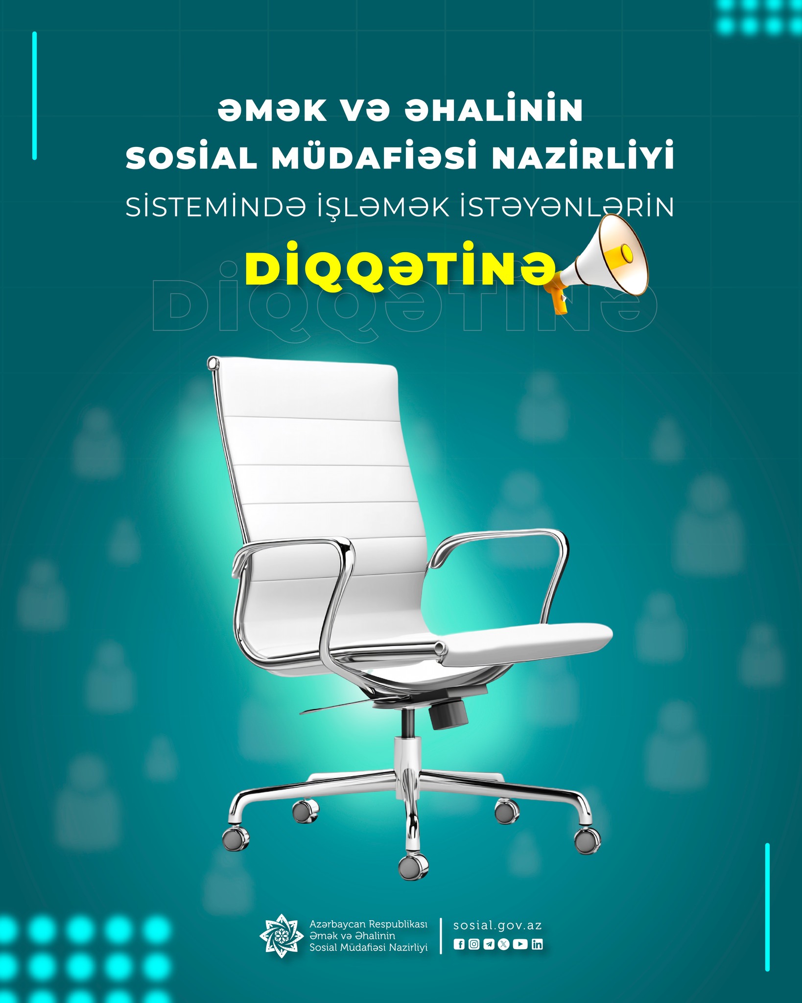Əmək və Əhalinin Sosial Müdafiəsi Nazirliyi Dövlət Qulluğuna Qəbul Üzrə Geniş Müsabiqə Elan Etdi: Karyera İmkanı Yaranır