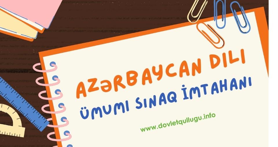 AZƏRBAYCAN DİLİ ÜMUMİ SINAQ - 5